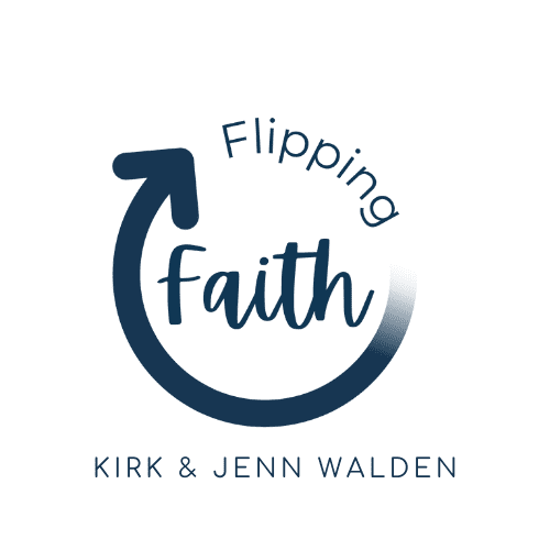Flipping Faith Logo, Kirk and Jenn Walden